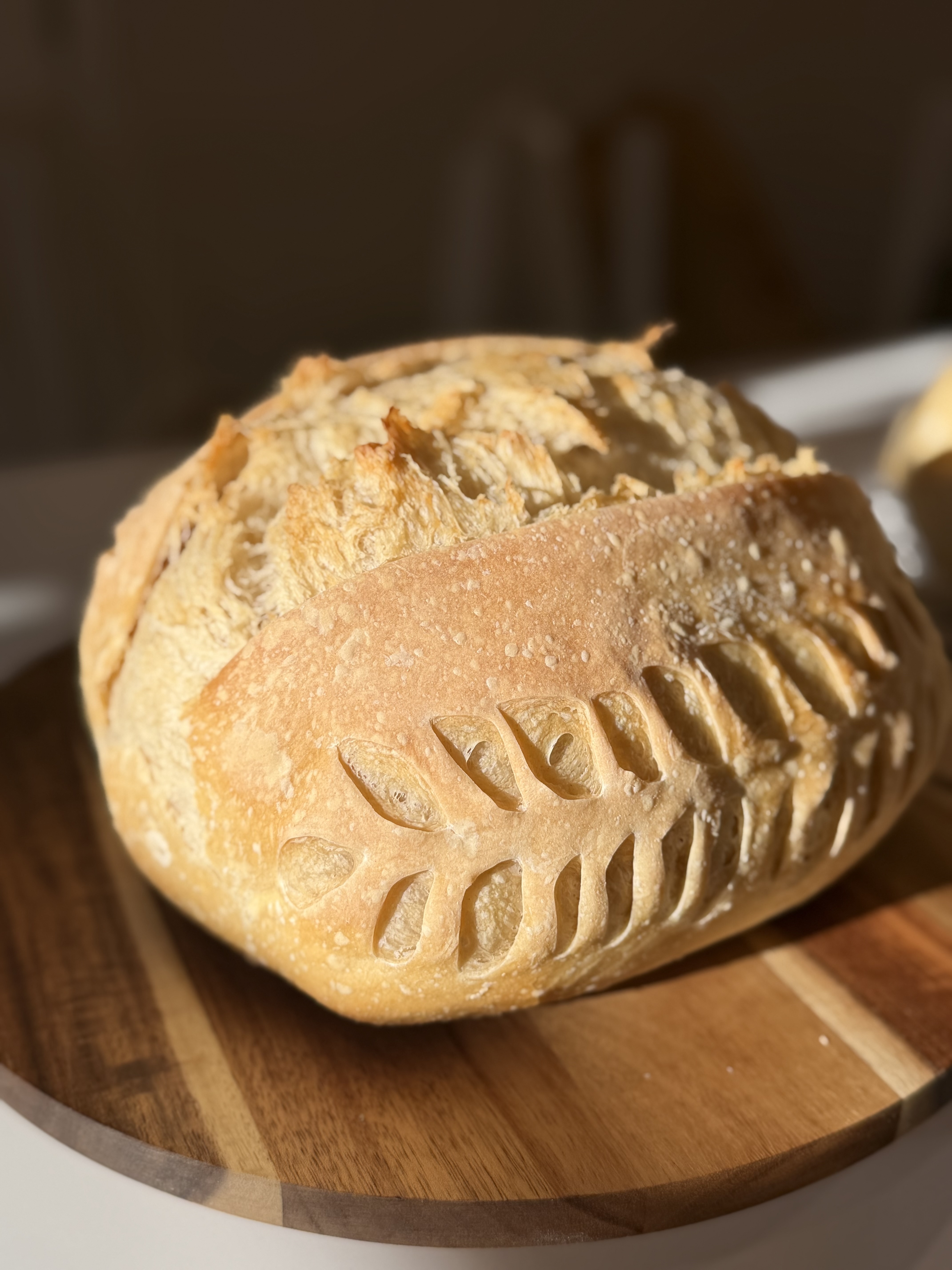 Fresh sourdough bread